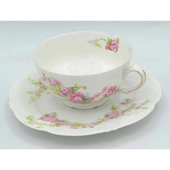 Antique Set of 6 Habsburg China Austria Cups and Saucers. - Picture 5 of 15